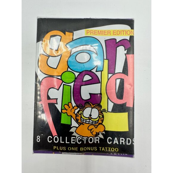 Sealed 1992 Garfield Collector Cards Skybox Premier Edition 8-Pack With Bonus Ta - Picture 6 of 6